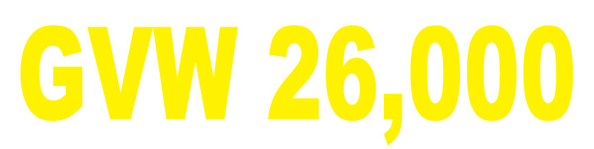 24x6 GVW Number Magnetic Sign