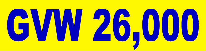 24x6 GVW Number Magnetic Sign