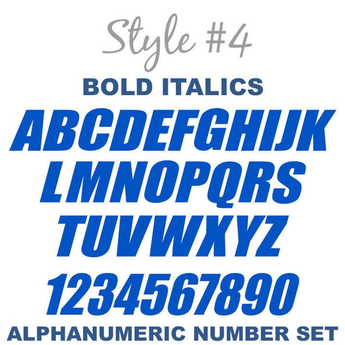Alphanumeric Number and Letter Sets | 3 Inch Tall Vinyl Decal Stickers | A-Z | 1-10