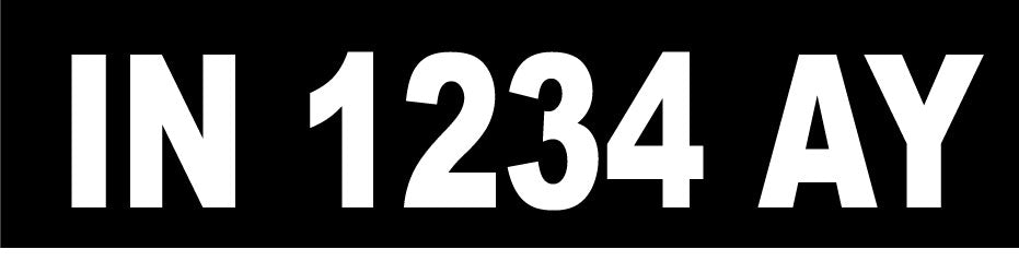24x3.5" Recreational Boat Number Registration Vinyl Sticker