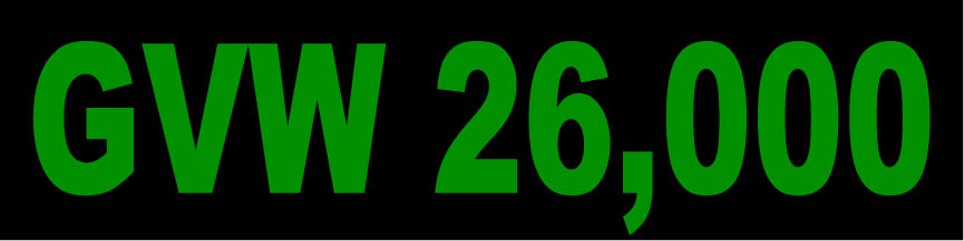 24x6 GVW Number Magnetic Sign