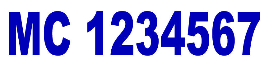 MC Number Magnet for Motor Carrier Operating Authority Compliance 12x3