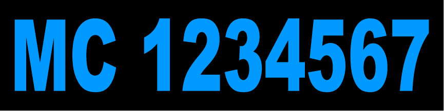 MC Number Magnet for Motor Carrier Operating Authority Compliance 12x3