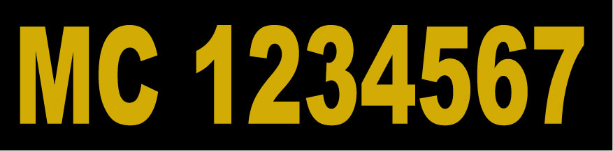 MC Number Magnet for Motor Carrier Operating Authority Compliance 12x3