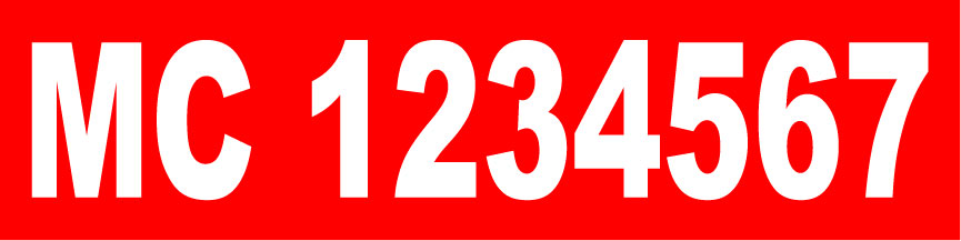 MC Number Magnet for Motor Carrier Operating Authority Compliance 12x3