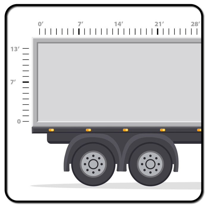 Semi Tractor Trailer Large Decals - Design Online with Instant Preview