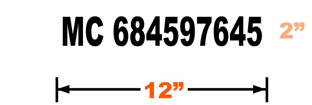 mc number sticker minimum size requirements
