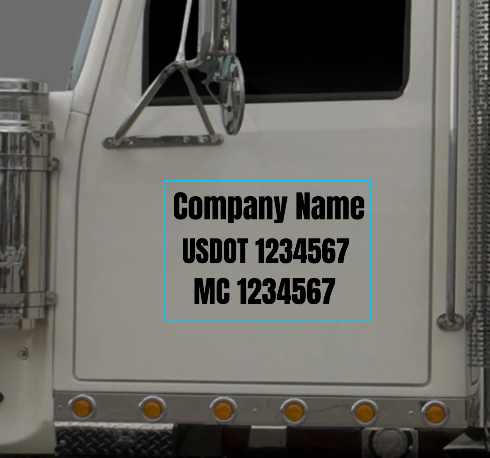 18x12" Custom US DOT Sticker | Design and Order Online | Instant Preview
