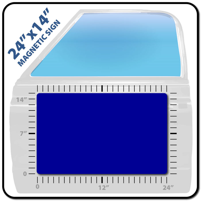 USDOT Number Magnet 24x14" Customizable with Logo Upload and Instant Preview