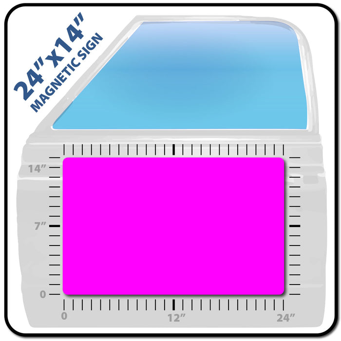 USDOT Number Magnet 24x14" Customizable with Logo Upload and Instant Preview