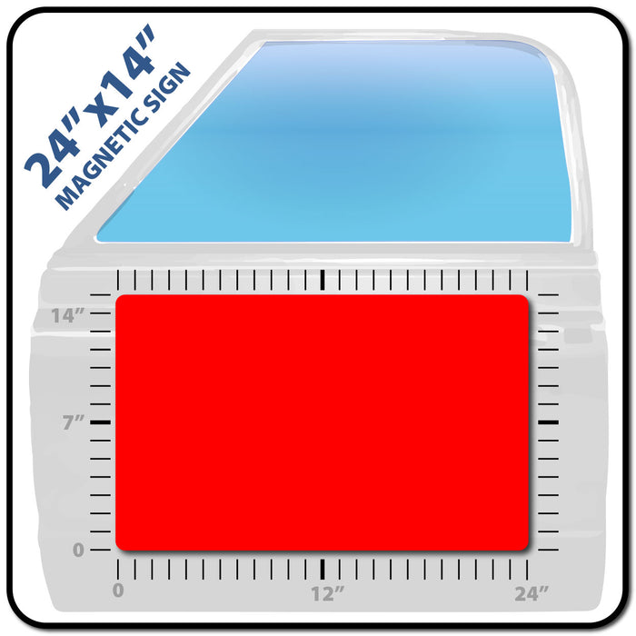USDOT Number Magnet 24x14" Customizable with Logo Upload and Instant Preview