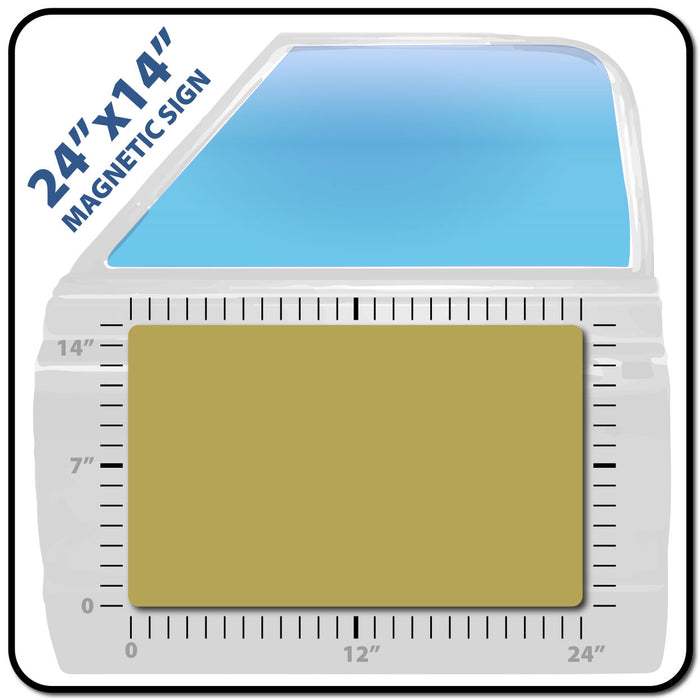 USDOT Number Magnet 24x14" Customizable with Logo Upload and Instant Preview