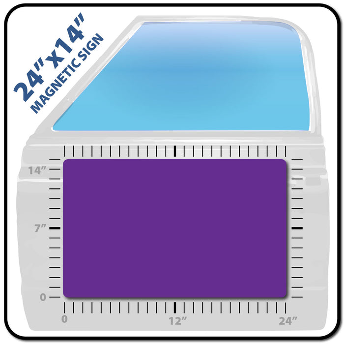 USDOT Number Magnet 24x14" Customizable with Logo Upload and Instant Preview