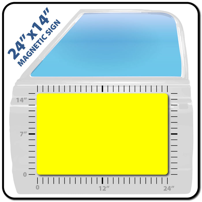 USDOT Number Magnet 24x14" Customizable with Logo Upload and Instant Preview