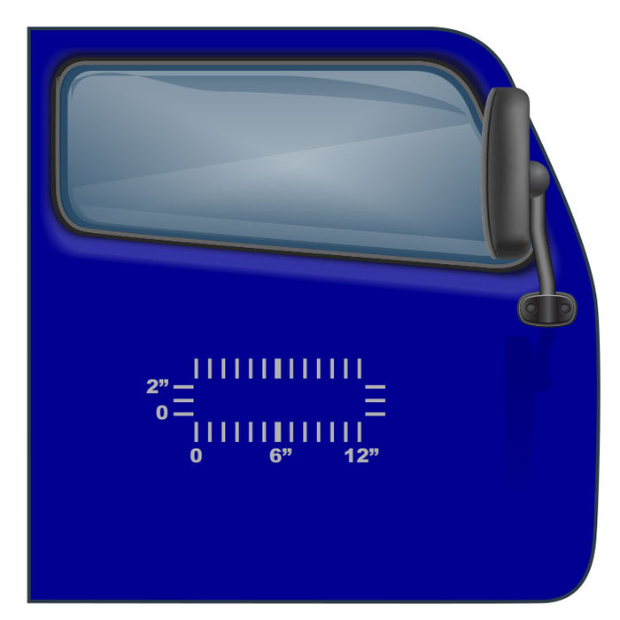 2" lettering by 12" - Custom US DOT Sticker - Minimum for Cheapest USDOT Compliance | $2.49