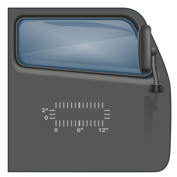 2" lettering by 12" - Custom US DOT Sticker - Minimum for Cheapest USDOT Compliance | $2.49