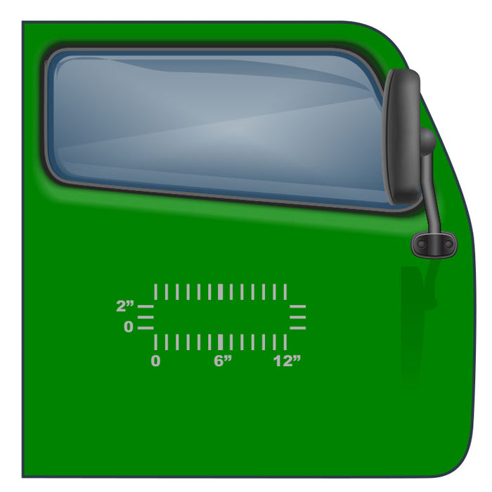 2" lettering by 12" - Custom US DOT Sticker - Minimum for Cheapest USDOT Compliance | $2.49