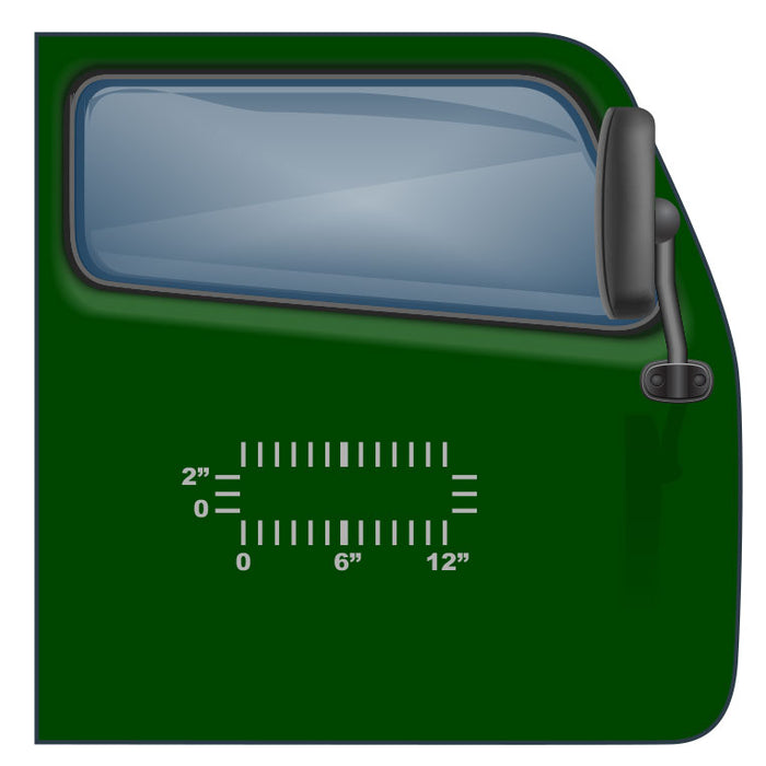 2" lettering by 12" - Custom US DOT Sticker - Minimum for Cheapest USDOT Compliance | $2.49