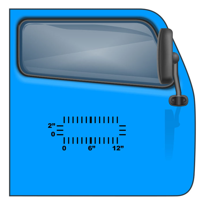 2" lettering by 12" - Custom US DOT Sticker - Minimum for Cheapest USDOT Compliance | $2.49