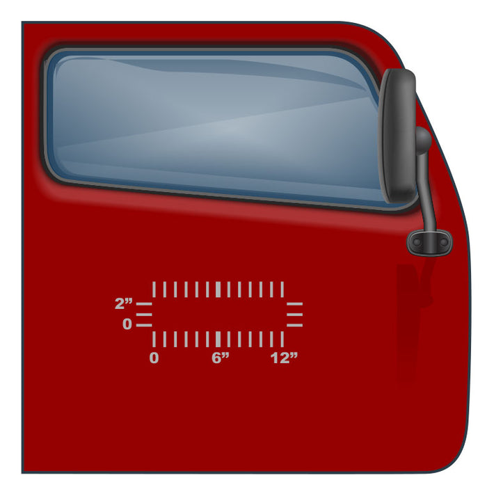 2" lettering by 12" - Custom US DOT Sticker - Minimum for Cheapest USDOT Compliance | $2.49