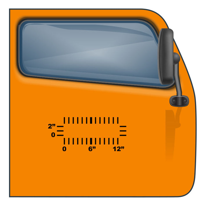 2" lettering by 12" - Custom US DOT Sticker - Minimum for Cheapest USDOT Compliance | $2.49