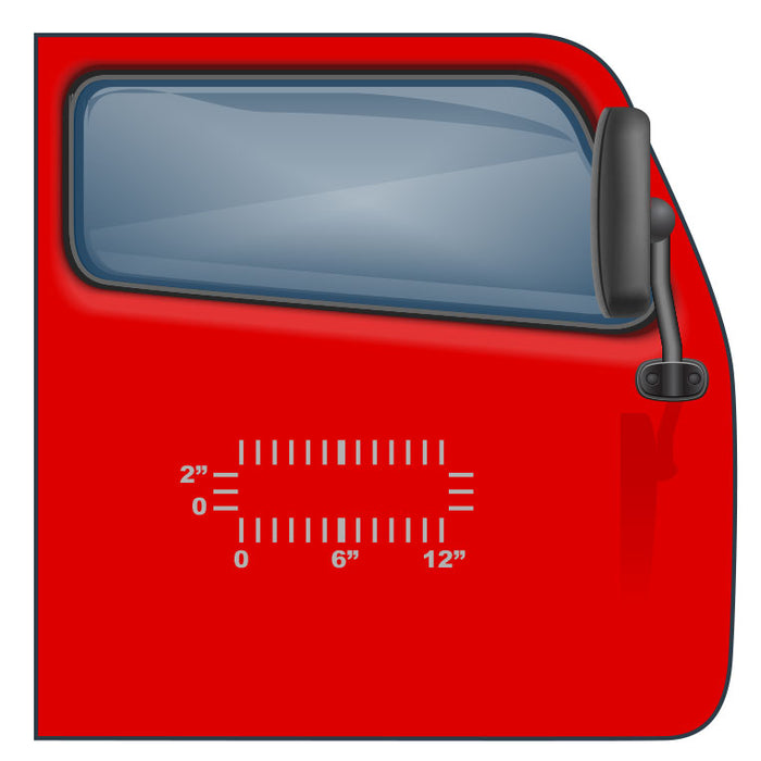 2" lettering by 12" - Custom US DOT Sticker - Minimum for Cheapest USDOT Compliance | $2.49