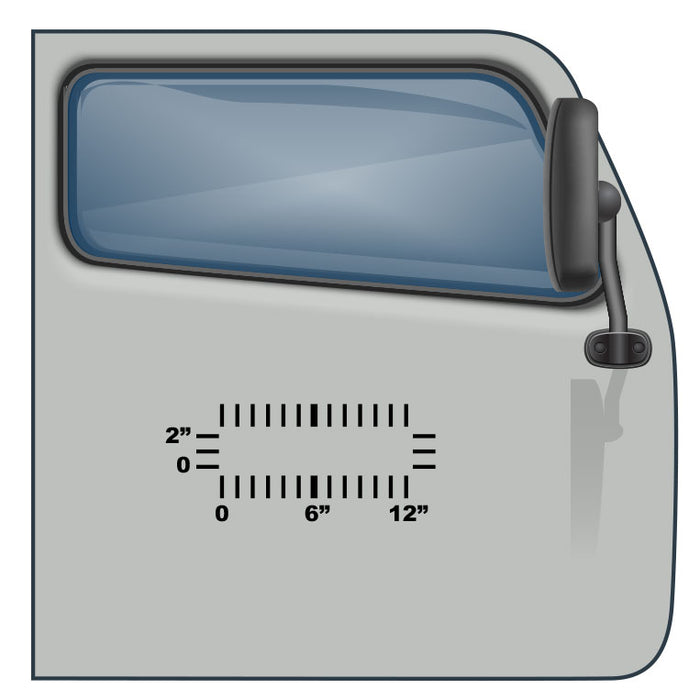 2" lettering by 12" - Custom US DOT Sticker - Minimum for Cheapest USDOT Compliance | $2.49