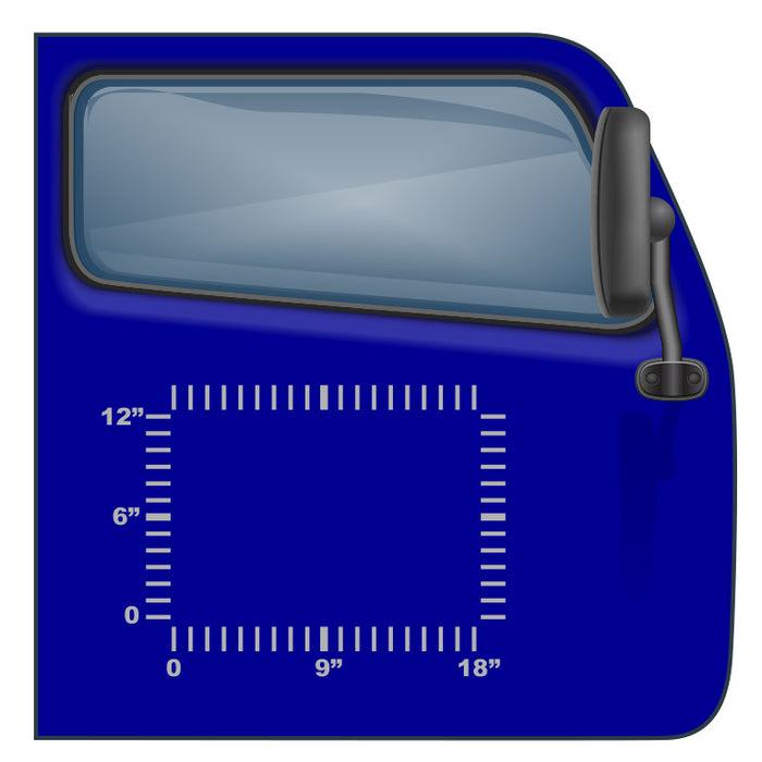 US DOT Sticker for Semis and Trucks - 18"x12" - 3 Lines of Text | Design and Order Online