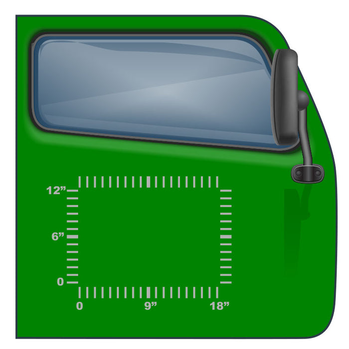 US DOT Sticker for Semis and Trucks - 18"x12" - 3 Lines of Text | Design and Order Online