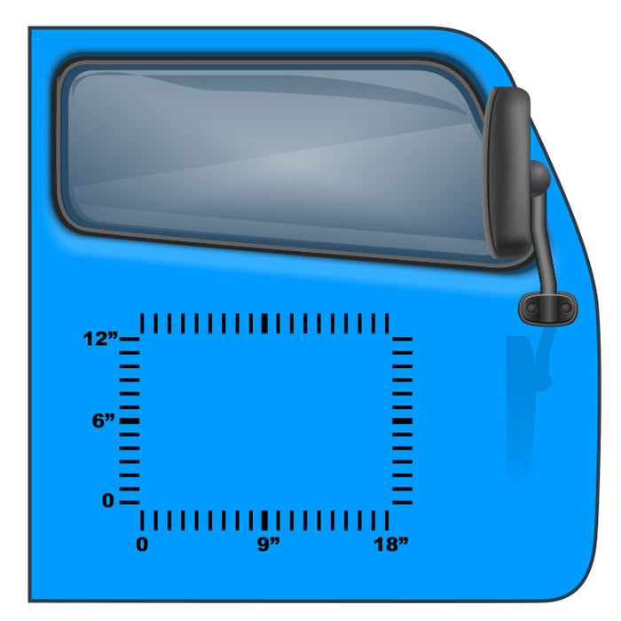 US DOT Sticker for Semis and Trucks - 18"x12" - 3 Lines of Text | Design and Order Online