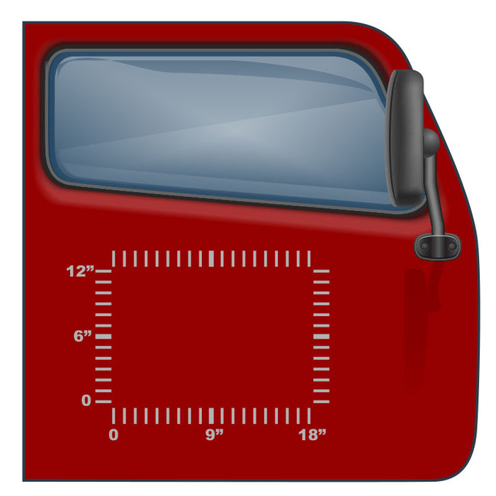 US DOT Sticker for Semis and Trucks - 18"x12" - 3 Lines of Text | Design and Order Online