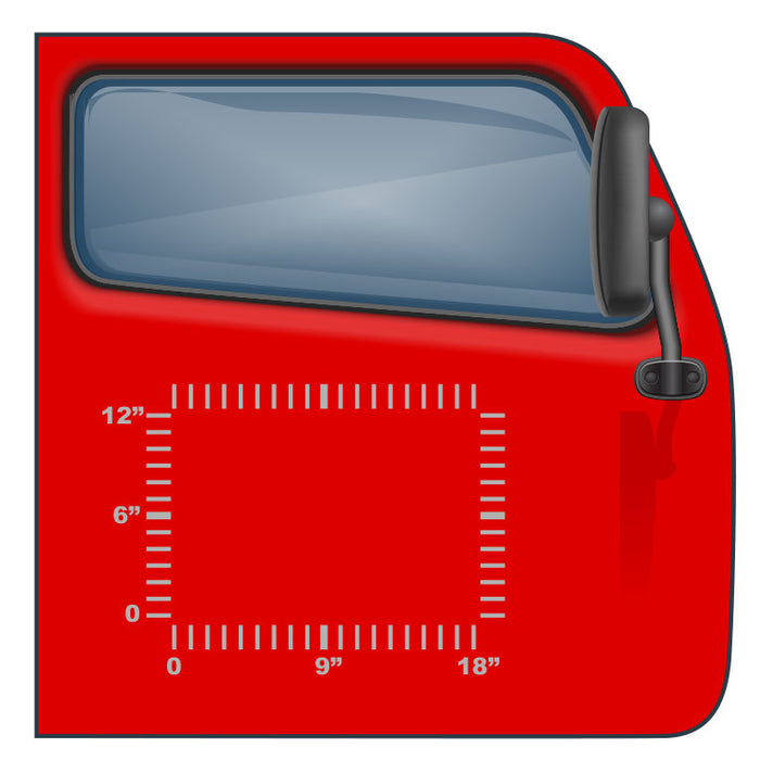 US DOT Sticker for Semis and Trucks - 18"x12" - 3 Lines of Text | Design and Order Online