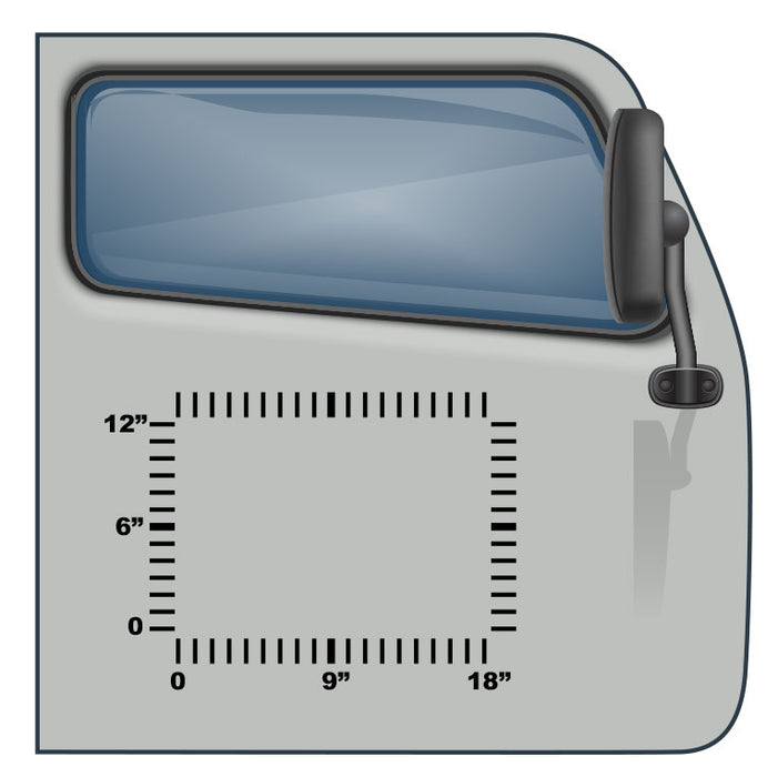 US DOT Sticker for Semis and Trucks - 18"x12" - 3 Lines of Text | Design and Order Online