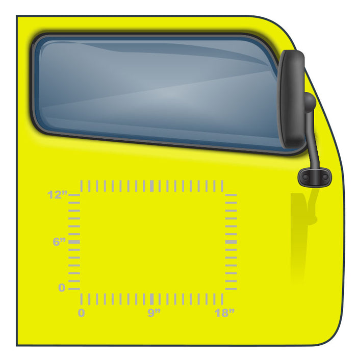 US DOT Sticker for Semis and Trucks - 18"x12" - 3 Lines of Text | Design and Order Online