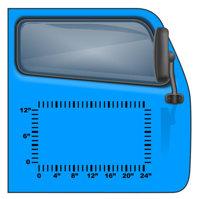 US DOT Number Kit with 3 Lines of Text (24"x12") | Instant Preview, Order Vinyl Decals Online