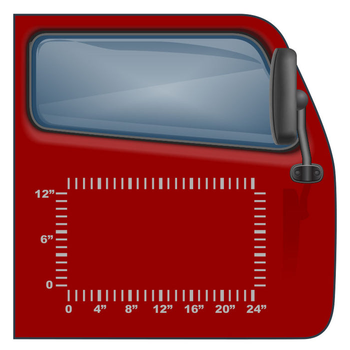 US DOT Number Kit with 3 Lines of Text (24"x12") | Instant Preview, Order Vinyl Decals Online