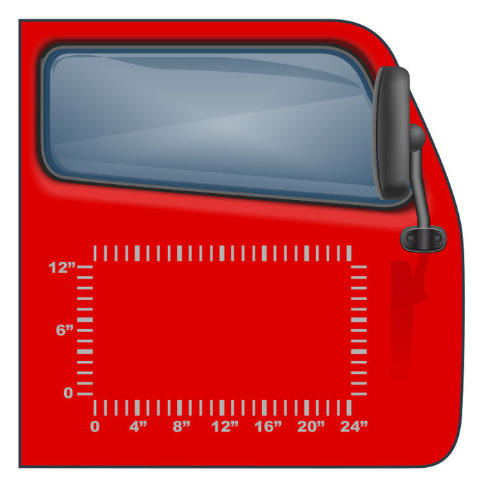 US DOT Number Kit with 3 Lines of Text (24"x12") | Instant Preview, Order Vinyl Decals Online