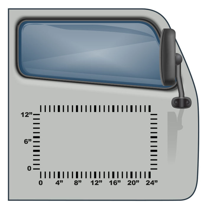 US DOT Number Kit with 3 Lines of Text (24"x12") | Instant Preview, Order Vinyl Decals Online