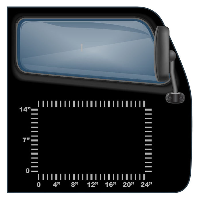 24"x14" US DOT Number Kit with 4 Lines of Text | Instant Preview, Order Online