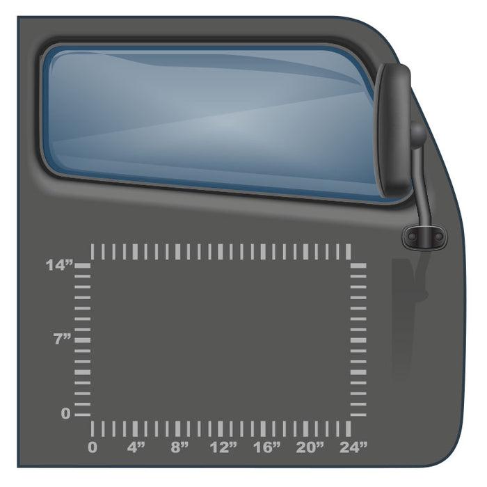 24"x14" US DOT Number Kit with 4 Lines of Text | Instant Preview, Order Online