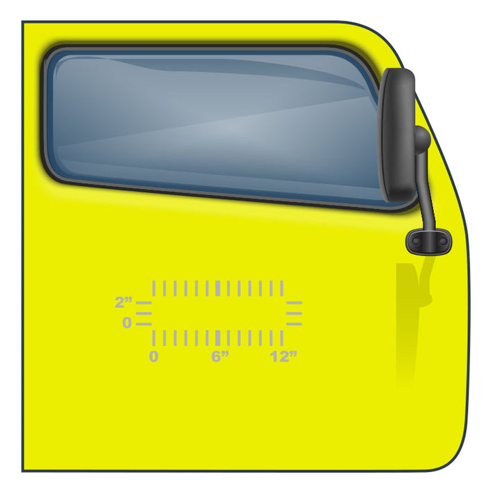 2" lettering by 12" - Custom US DOT Sticker - Minimum for Cheapest USDOT Compliance | $2.49