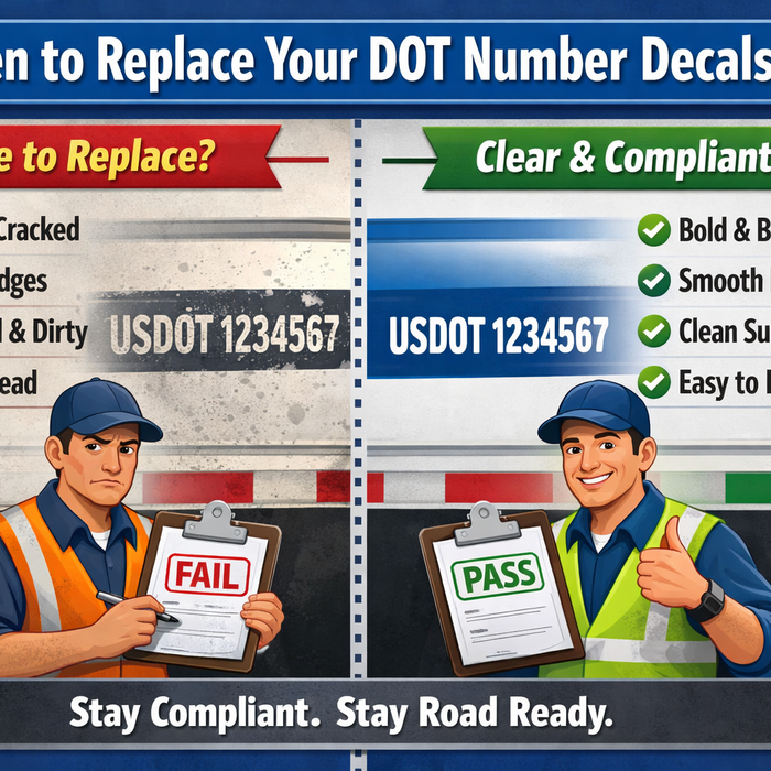 How Often Should You Replace Your DOT Decals? A Fleet Manager’s Guide