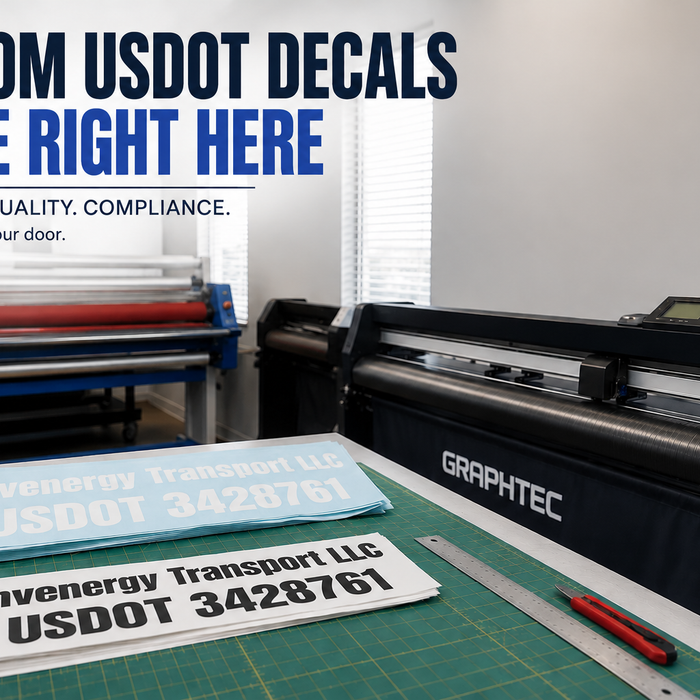 How Custom Cut USDOT Decals Are Made at DOTNumberStore