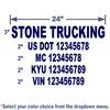 navy usdot number sticker for trucks to meet regulations