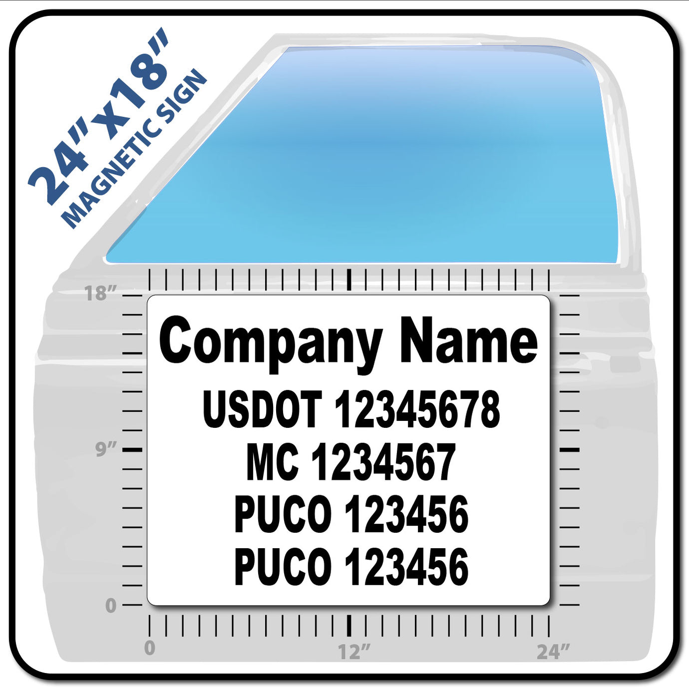 USDOT Number Magnetic Sign With Company Name City DOT Number 18x12 usdot-number-magnetic-sign-with-company-name-city-dot-number-18x12