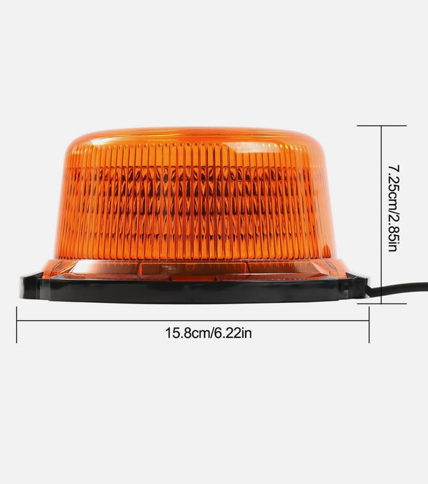 Amber LED Beacon Light for Plow Trucks, Tow Trucks & Roadside Safety Vehicles