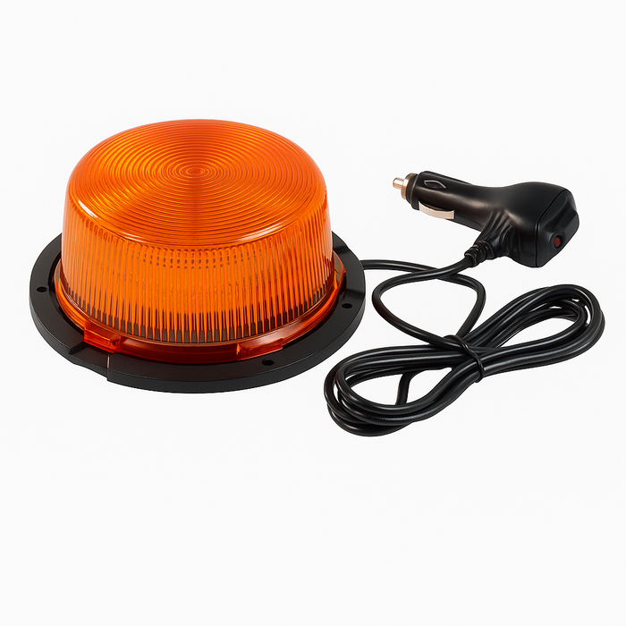 Amber LED Beacon Light for Plow Trucks, Tow Trucks & Roadside Safety Vehicles