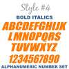Alphanumeric Number and Letter Sets | 3 Inch Tall Vinyl Decal Stickers | A-Z | 1-10