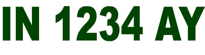 24" Recreational Boat Number Registration Vinyl Sticker