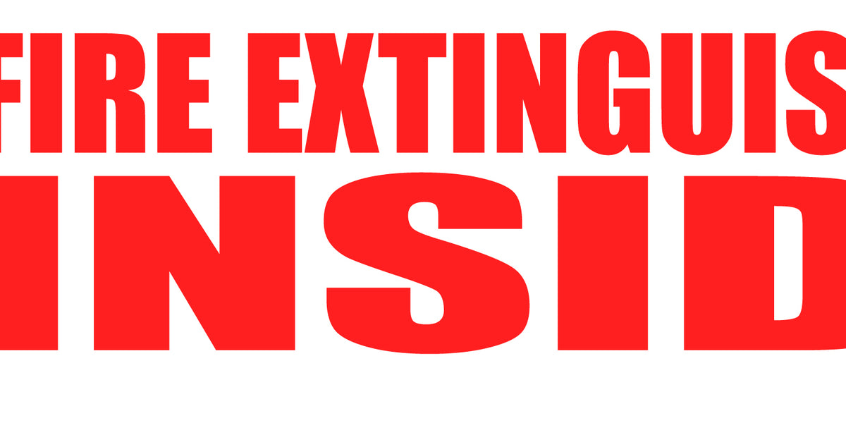 Shop for Fire Extinguisher Inside Decal (Non Reflective Shop for Fire Extinguisher Inside Decal (Non Reflective